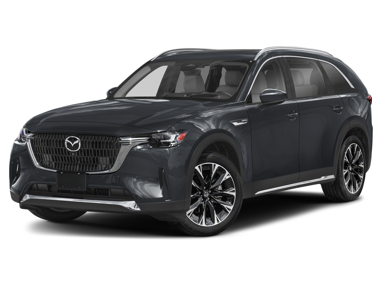 2026 Mazda Mazda CX-90 PHEV Premium Plus in Jet Black Mica — front three-quarter view