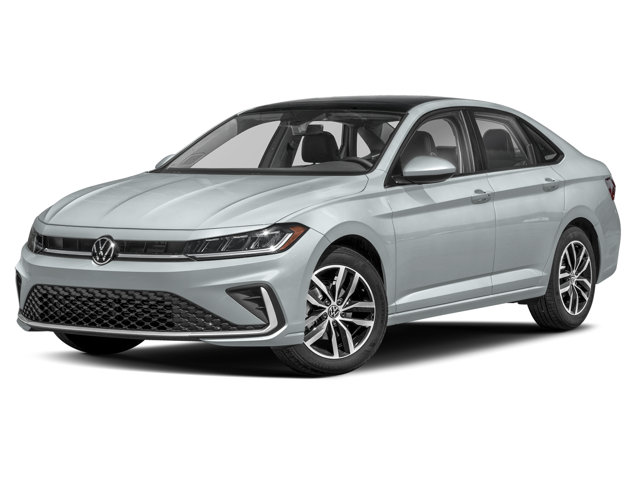 2026 Volkswagen Jetta SE FWD in Monument Gray — front three-quarter view
