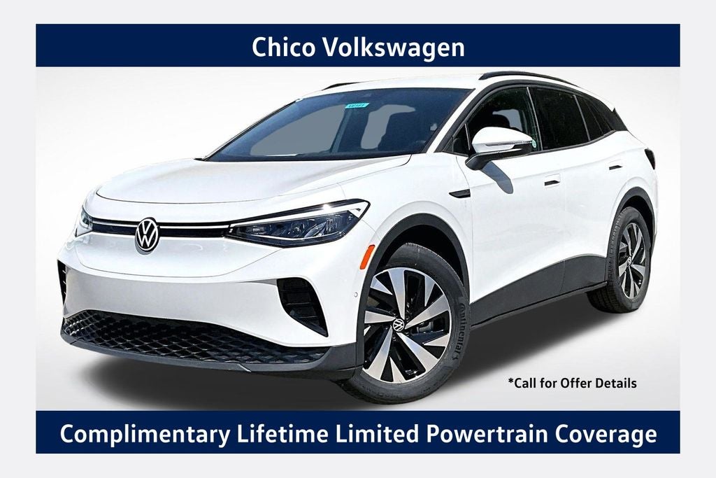 2026 Volkswagen ID.4 Pro in Opal White Pearl — front three-quarter view