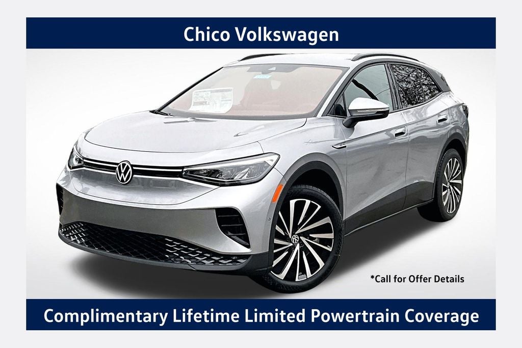 2026 Volkswagen ID.4 Pro in Silver Mist Metallic — front three-quarter view