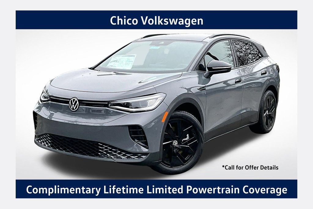 2026 Volkswagen ID.4 Pro S in Pure Gray — front three-quarter view